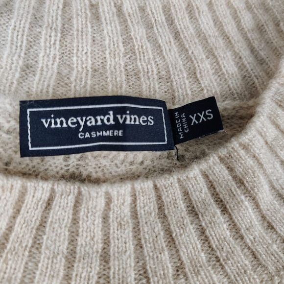Vineyard Vines Womens Seaspun Cashmere Pointelle Sweater XXS Lightweight Soft - Picture 3 of 7